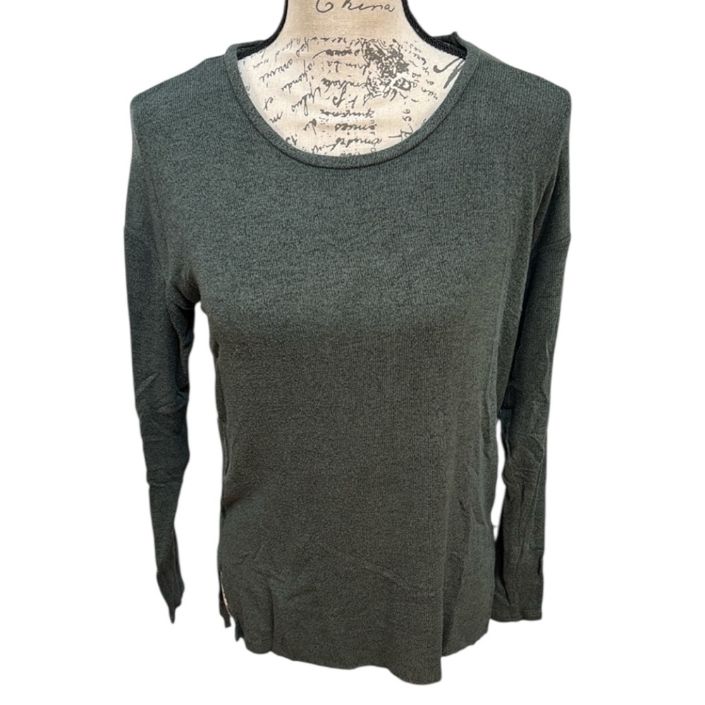 🦅AEO Fitted Crewneck Sweater Long Sleeve T-Shirt Style Lightweight Super Soft!